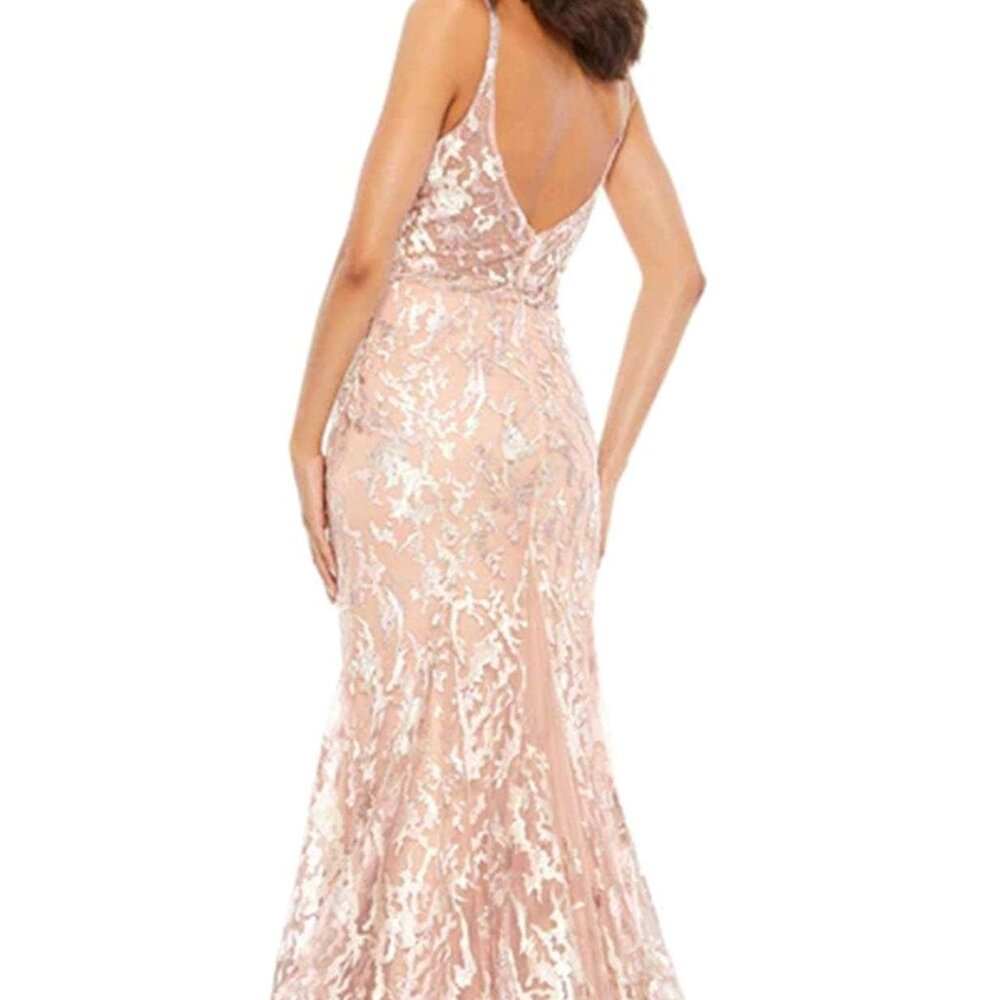Mac Duggal - Sheer Bodice Prom/Formal Dress - Picture 7 of 7